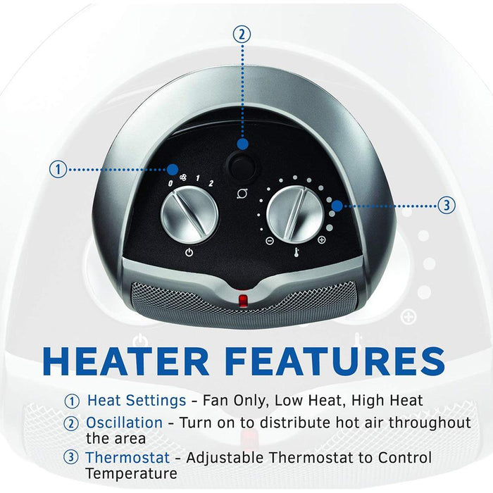 Lasko Oscillating Ceramic Heater - 5409 - OPEN BOX