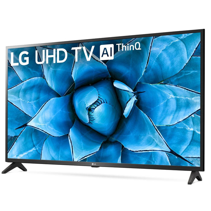 LG 43" UHD 4K HDR AI Smart TV 2020 Model with Deco Gear Soundbar Bundle