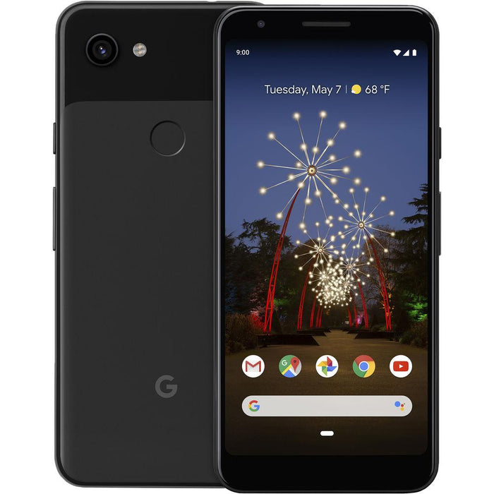 Google Pixel 3a 64GB Smartphone (Black, Unlocked) with Moment Wide Angle Lens Bundle