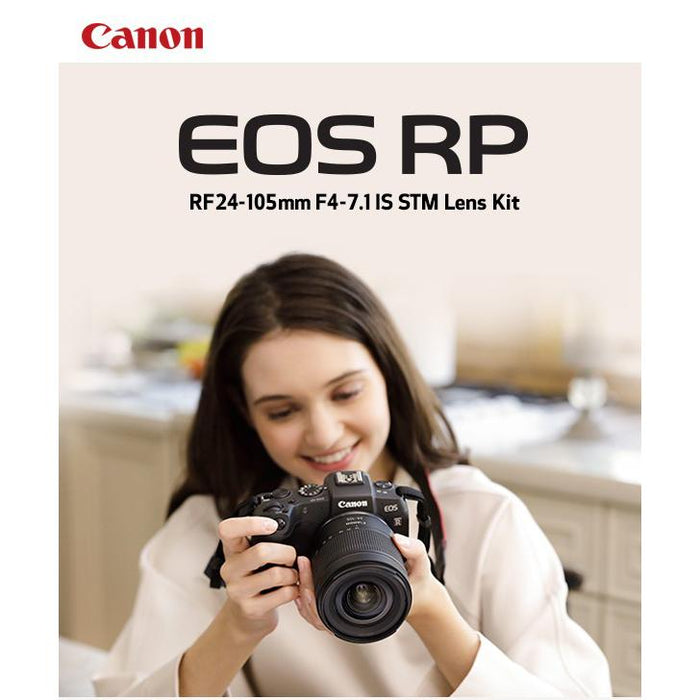 Canon EOS RP Mirrorless Full Frame Camera RF 24-105mm F4-7.1 IS STM Lens Kit 3380C132