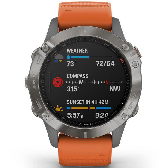 Garmin Fenix 6 Sapphire Multisport GPS Smartwatch +Fitness & Wellness Suite