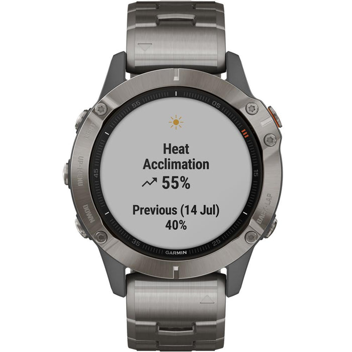 Garmin Fenix 6 Sapphire Multisport GPS Smartwatch + Fitness & Wellness Suite