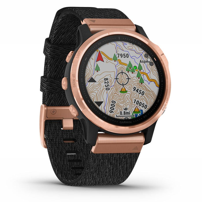Garmin Fenix 6S Sapphire Multisport GPS Smartwatch Rose Gold +Fitness & Wellness Suite