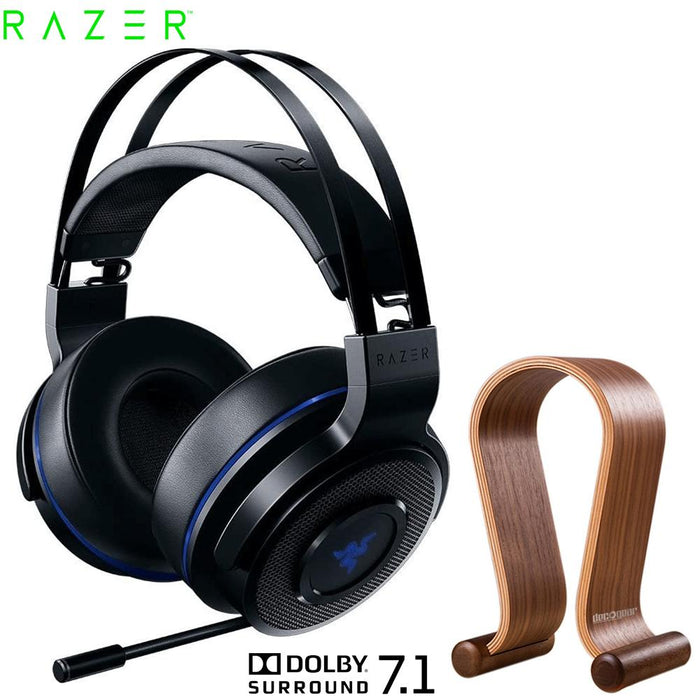 Razer Thresher 7.1 Stereo Wireless Gaming Headset w/ Wood Headphone Stand