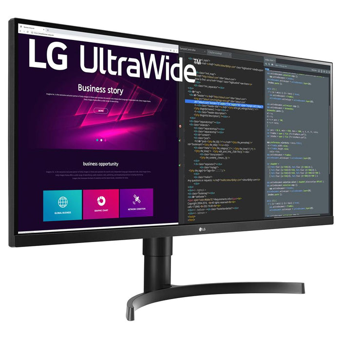 LG 34" UltraWide QHD 21:9 IPS HDR10 Monitor with FreeSync 2 Pack