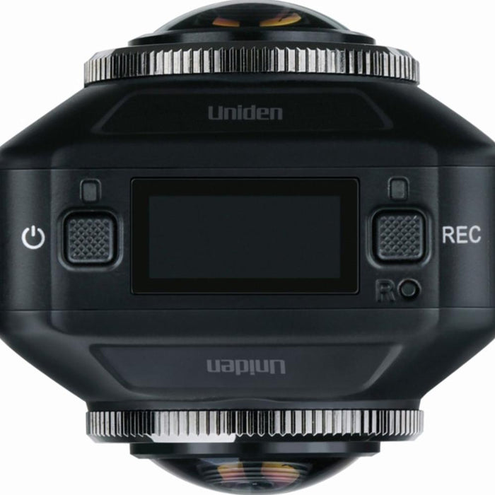 Uniden DC720 HD Dual Lens 720 Degree Video Driving Recorder Dash Cam Camera - Open Box