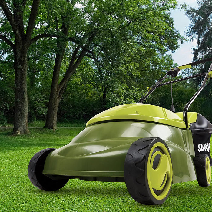 Sun Joe MJ401E-RM 14-Inch 12-Amp Electric Lawn Mower w Grass Catcher - Renewed