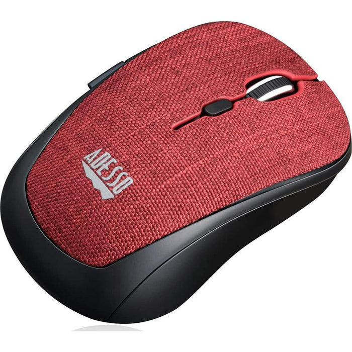 Adesso iMouse S80R Wireless Fabric Optical Mini Mouse (Red)