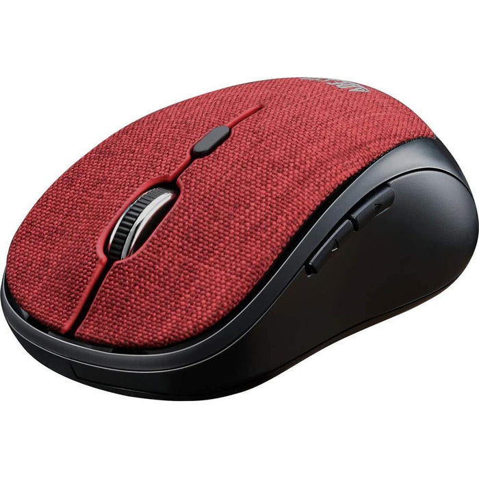 Adesso iMouse S80R Wireless Fabric Optical Mini Mouse (Red)