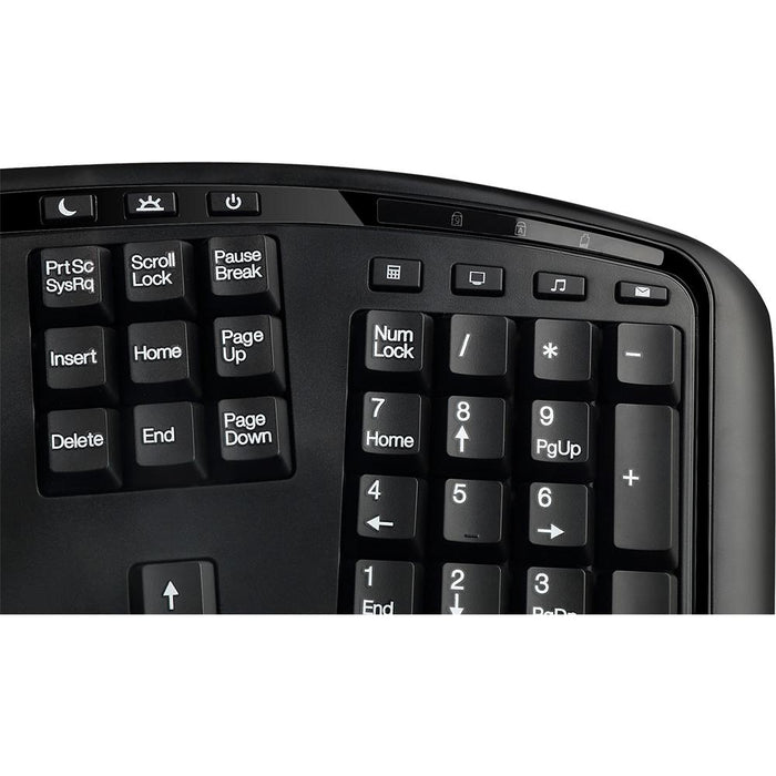 Adesso Tru-Form 4500 2.4GHz Wireless Ergonomic Touchpad Keyboard