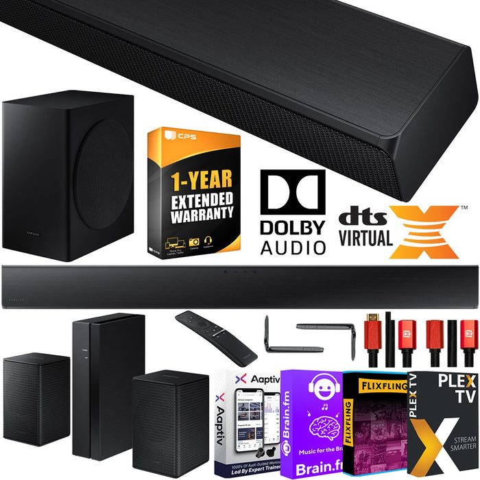 Samsung HW-T650 Soundbar Dolby Audio DTS Virtual:X + 3D Surround Sound Rear Speaker Kit