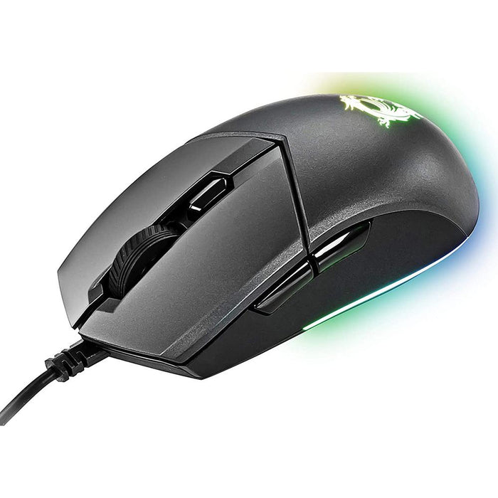 MSI CLUTCH GM11 5000 DPI Ergonomic Design Gaming Mouse in Black - Clutch-GM11