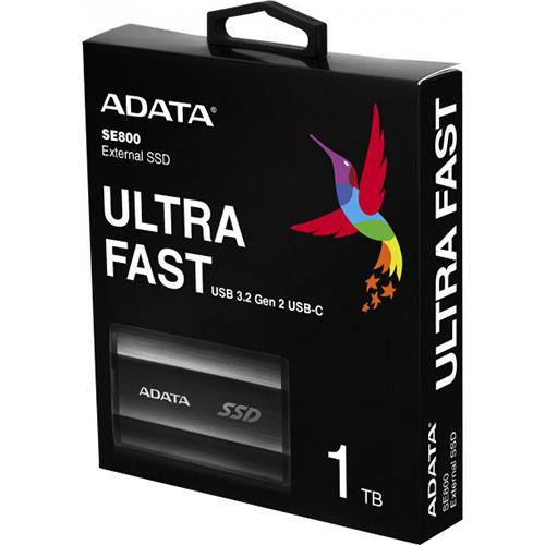 Adata SE800 1TB USB 3.2 Gen2 External SSD - Black