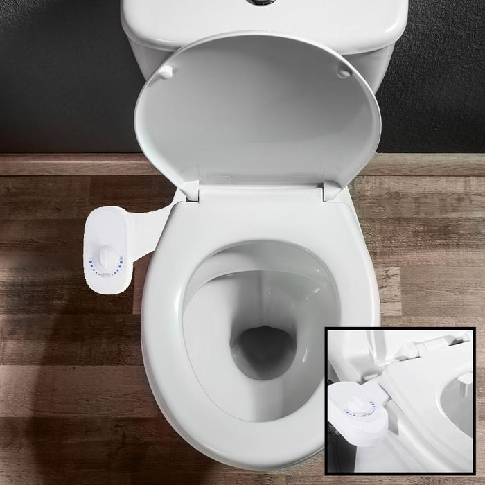 Deco Essentials Non-Electric Single Nozzle Toilet Seat Bidet for Standard 15/16"
