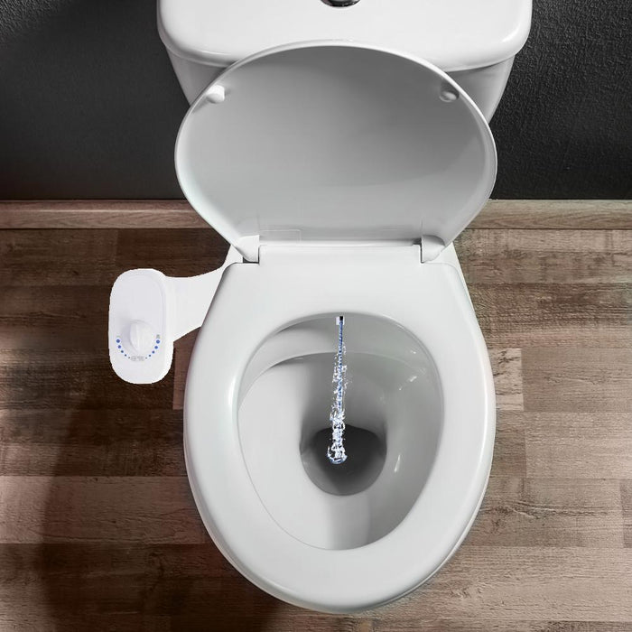 Deco Essentials Non-Electric Single Nozzle Toilet Seat Bidet for Standard 15/16"