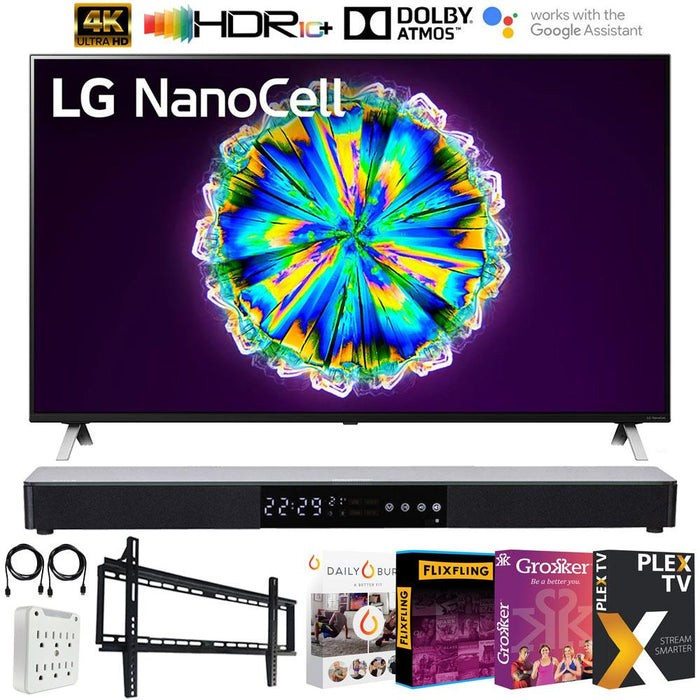 LG 49" Nano 8 Series Class 4K Smart UHD NanoCell TV 2020 + Soundbar Bundle