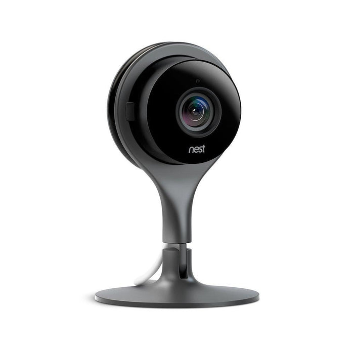 Google Nest Learning Smart Thermostat 3rd Gen Mirror Black T3018US + Nest Cam Indoor Camera