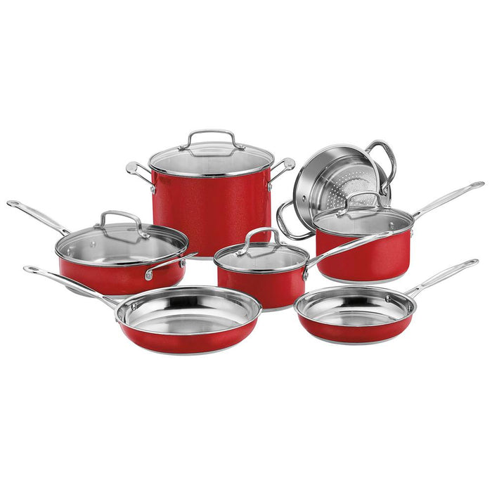 Cuisinart Chef's Classic Stainless Color Series 11pc Set +5pc Knife Bundle