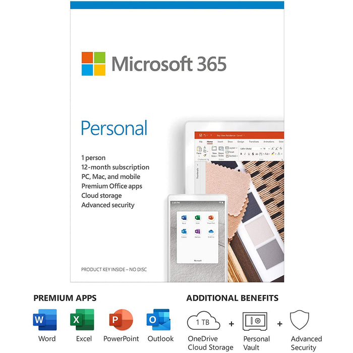 Microsoft 365 Personal 1 Year Subscription for 1 User QQ2-01024