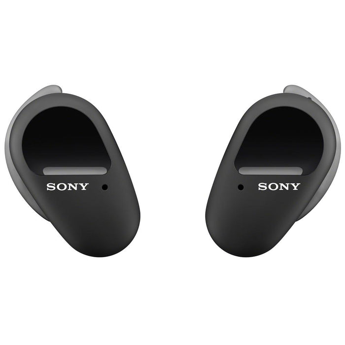 Sony WF-SP800N Wireless Noise Canceling Earbud Headphones (Black) w/ Deco Gear Bundle