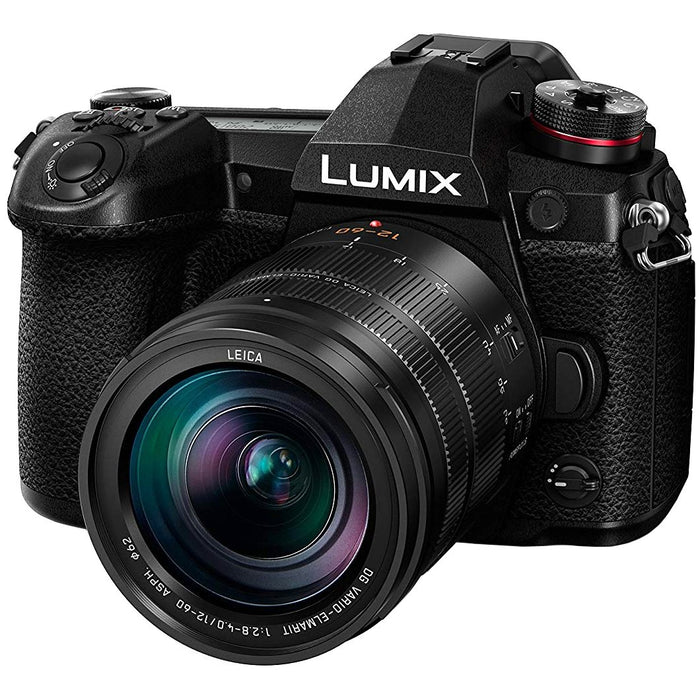 Panasonic DC-G9LK LUMIX G9 Mirrorless Camera + Leica 12-60mm Lens Kit Pro Bundle
