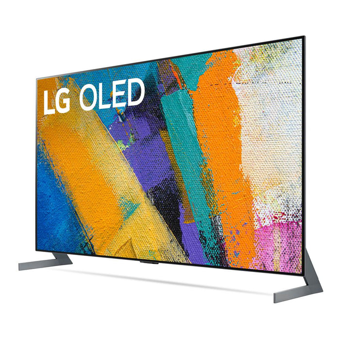 LG OLED77GXPUA 77" GX 4K OLED TV w/ AI ThinQ (2020) with Stand and Soundbar Bundle