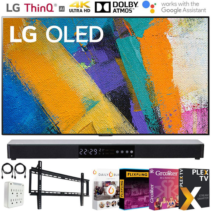 LG 55" GX 4K Smart OLED TV with AI ThinQ 2020 Model with Soundbar Bundle