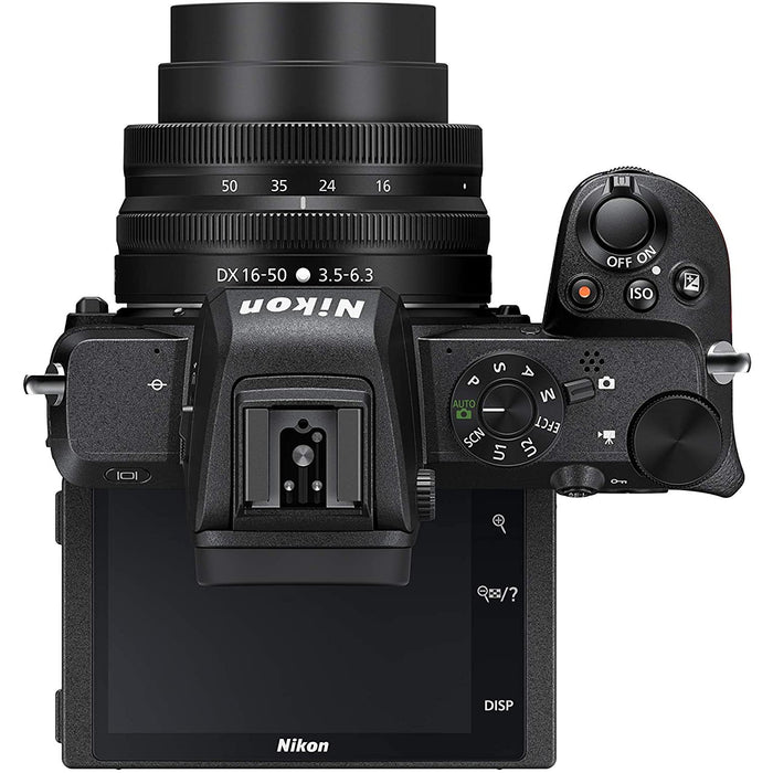 Nikon Z50 Creator's Kit Mirrorless Camera 16-50mm 50-250mm 2 Lens Vlogger Bundle