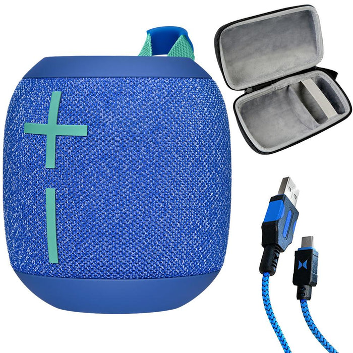 Ultimate Ears WONDERBOOM 2 Portable Bluetooth Speaker (Blue) with Deco Gear Case Bundle