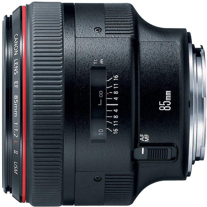 Canon EF 85mm F/1.2L II USM Telephoto Lens - (Renewed)