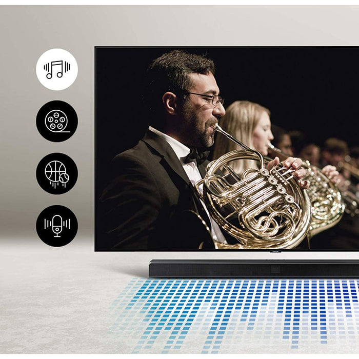 Samsung HW-T550 Soundbar with Dolby Audio, 3D Surround Sound (HW-T550/ZA) - Renewed