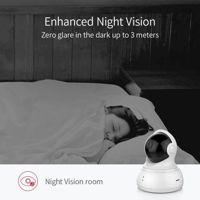 YI Dome Camera 1080p HD Wireless IP Night Vision Security System White 2 Pack