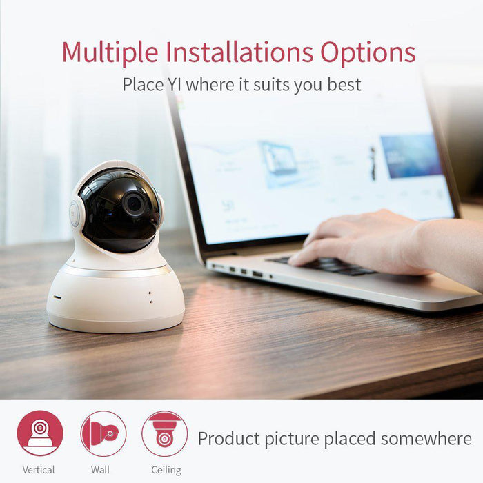 YI Dome Camera 1080p HD Wireless IP Night Vision Security System White 2 Pack