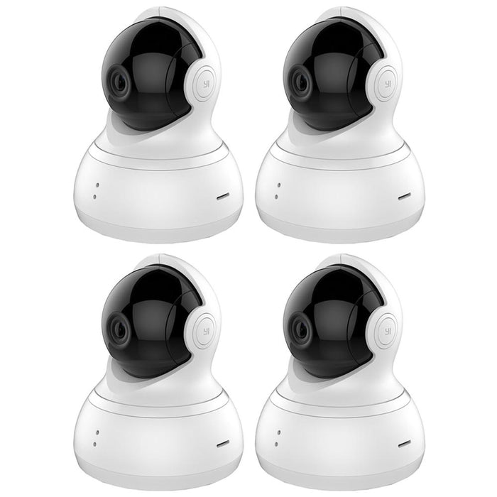 YI Dome Camera 1080p HD Wireless IP Night Vision Security System White 4 Pack