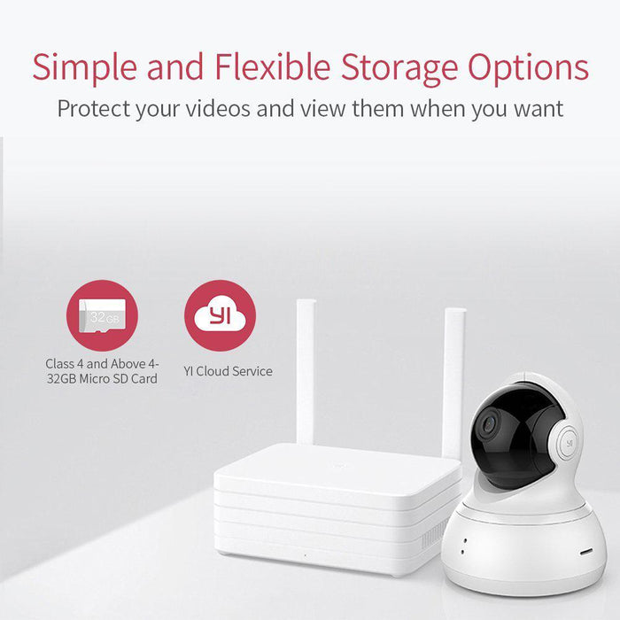 YI Dome Camera 1080p HD Wireless IP Night Vision Security System White 4 Pack