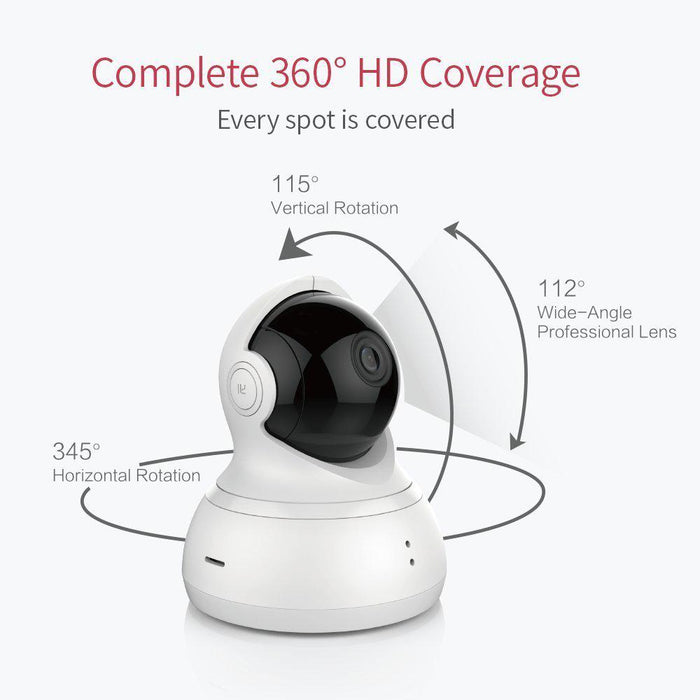 YI Dome Camera 1080p HD Wireless IP Night Vision Security System White 6 Pack