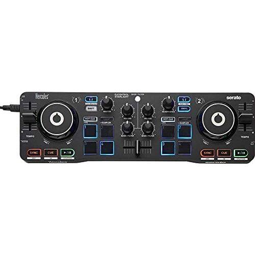Hercules DJ Starter Kit Worldwide with Starlight, DJ Monitor 32, and HDP 40.1 Headphones