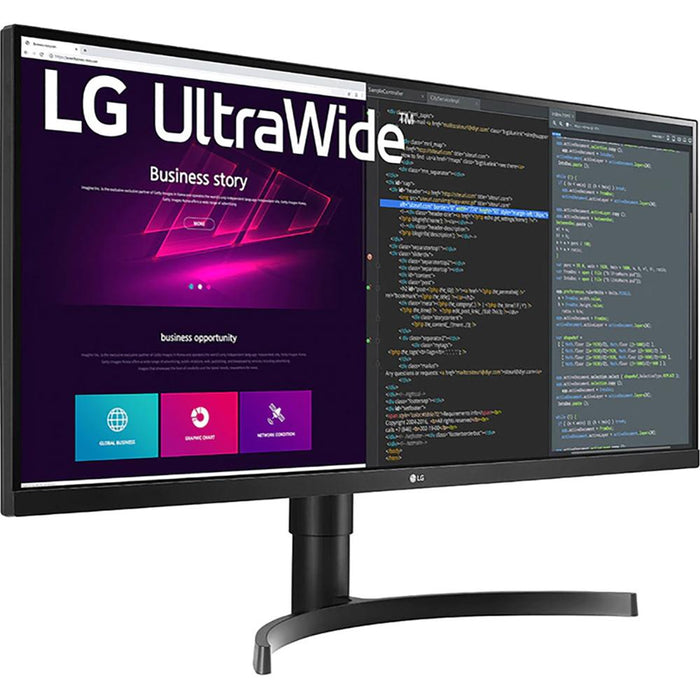 LG 34" UltraWide QHD 3440x1440 21:9 IPS HDR10 Monitor with FreeSync 34WN750-B