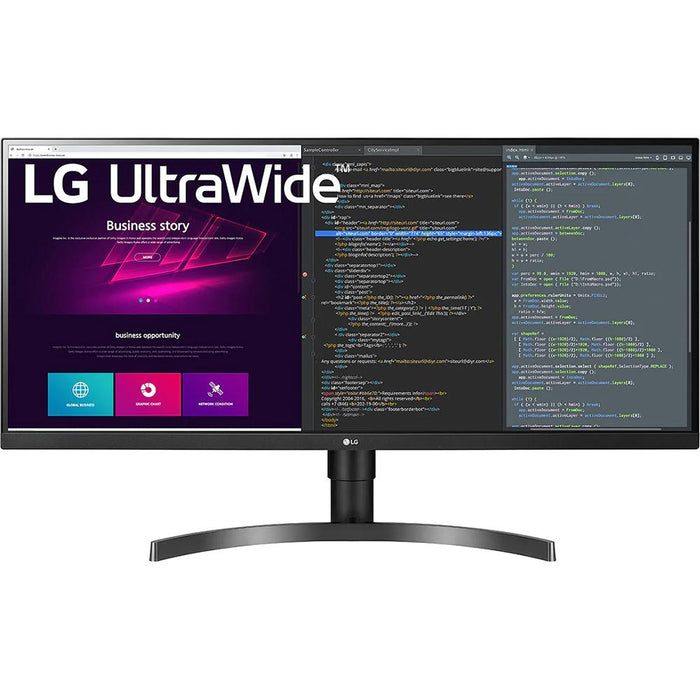 LG 34" UltraWide QHD 3440x1440 21:9 IPS HDR10 Monitor with FreeSync 34WN750-B
