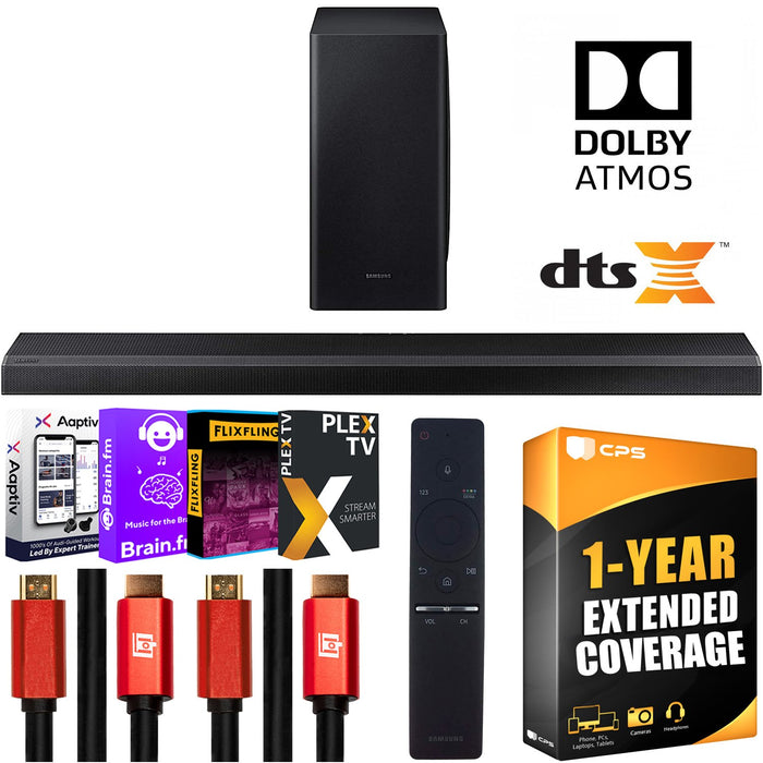 Samsung HW-Q800T 3.1.2 Ch Dolby Atmos Soundbar Extended Warranty + HDMI Cables Bundle