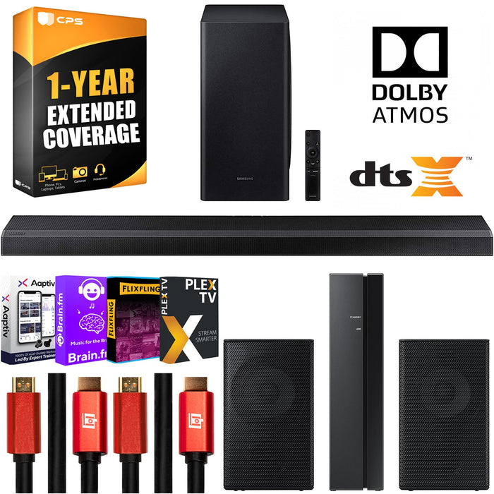 Samsung HW-Q800T 3.1.2ch Dolby Atmos Soundbar + SWA-9000S Surround Sound Speakers Bundle