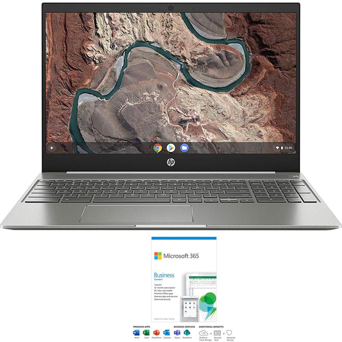 Hewlett Packard Chromebook 15-Inch Laptop Touchscreen Dual-Core + 365 Business