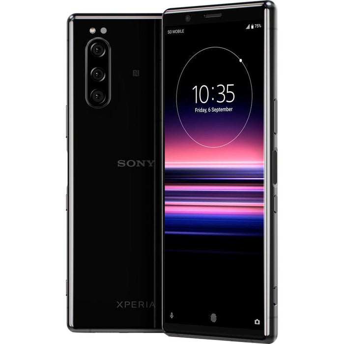Sony XPERIA 5 Smartphone with 128GB Memory Cell Phone (Unlocked) Black - Open Box