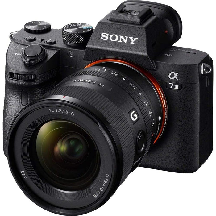 Sony FE 20mm F1.8 G Full Frame Large Aperture Ultra Wide Angle G Lens SEL20F18G