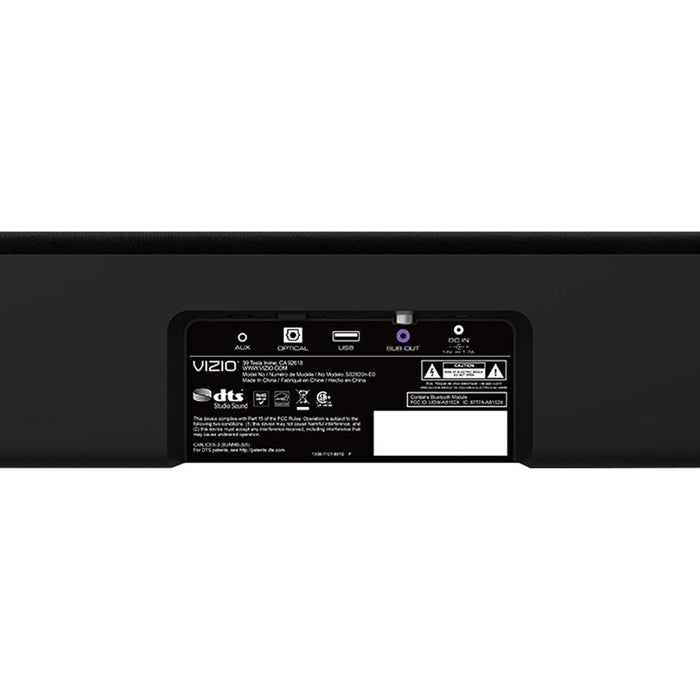 Vizio SB2820n-E0 28" 2.0 Sound Bar Home Speaker, Black (2017 Model) - Open Box