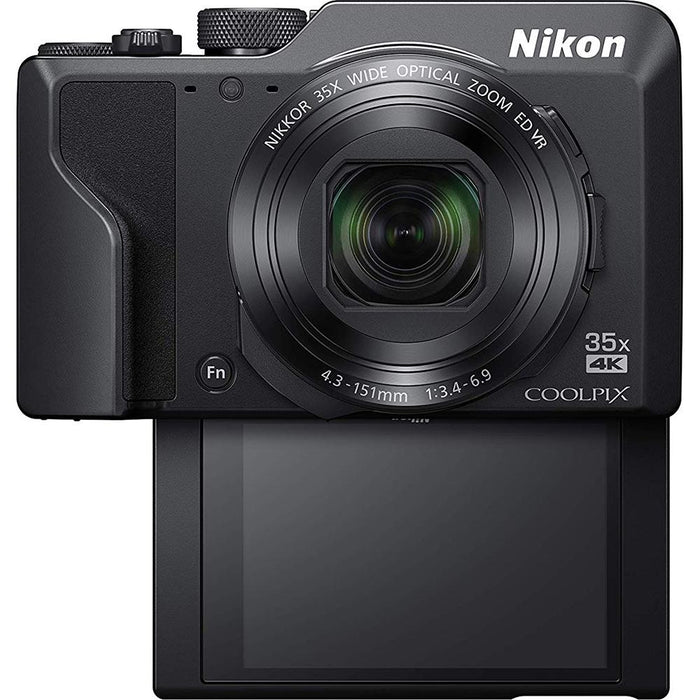 Nikon COOLPIX A1000 Digital Camera 4K Wi-Fi 35x Optical Zoom (Renewed)  Accessory Kit