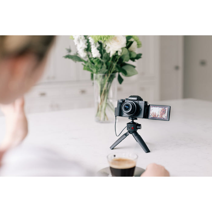 Panasonic LUMIX G100 Mirrorless Camera 4K Vlogging Kit w/ 12-32mm Lens + Tripod DC-G100VK