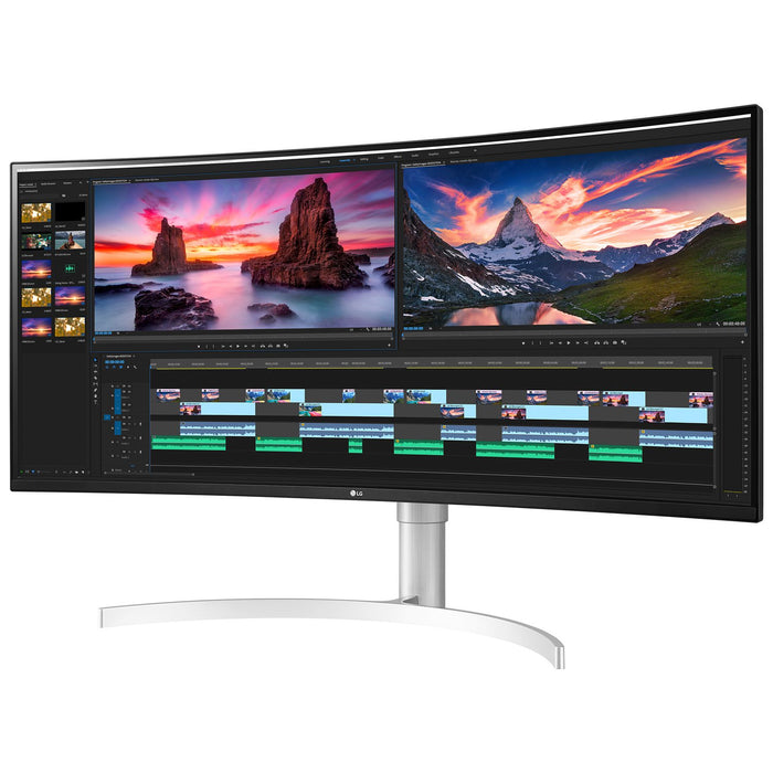 LG 38WN95C-W 38" UltraWide QHD+ IPS Curved Monitor, NVIDIA G-SYNC Compatible