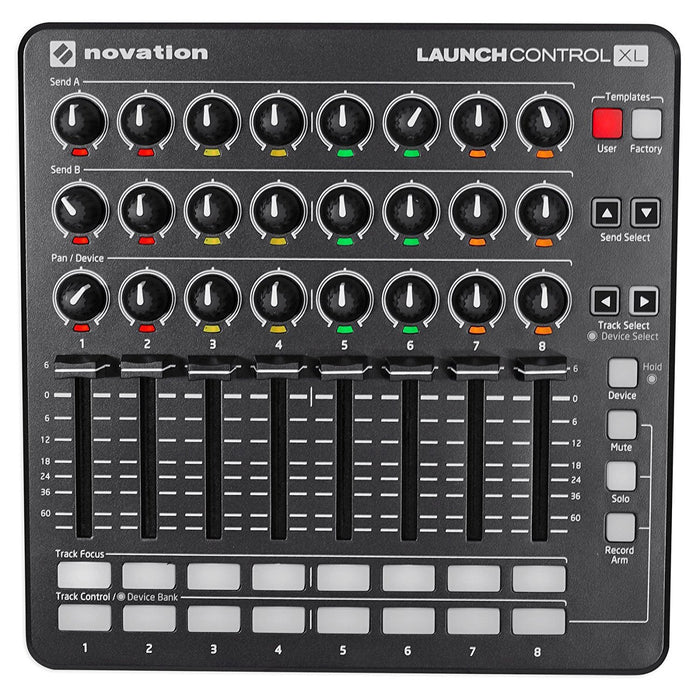 Novation Launch Control XL (Black) Bundle with XL Neoprene Sleeve