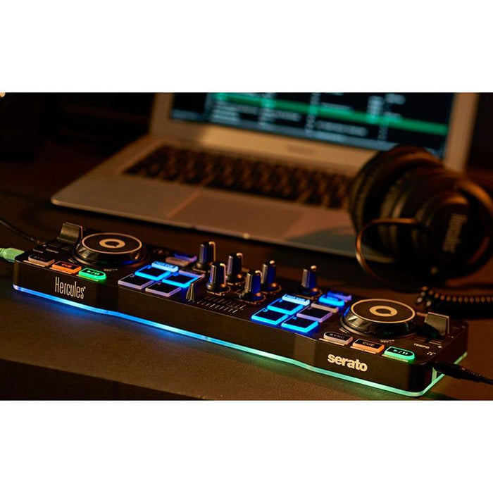 Hercules DJControl Starlight Portable DJ Controller for Serato DJ + Headphones